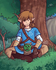 Link and Korok Link and Korok