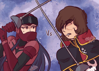Harlock vs. Leotard Harlock vs. Leotard